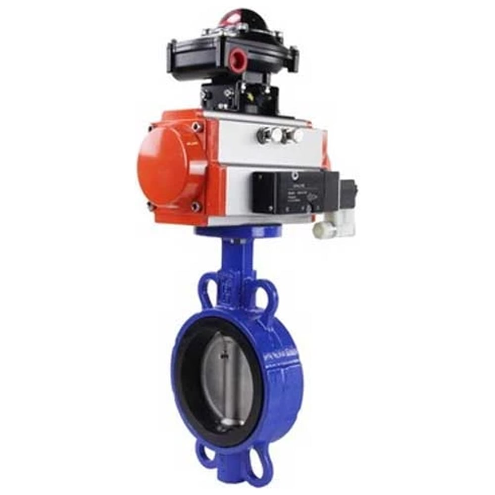 Затвор DN.ru WCB-316L-VITON Ду150 Ру16, с пн.прив. DA-105, пн.распр. PND1-T08-220VAC NAMUR, БКВ LSB-210 D050-118697