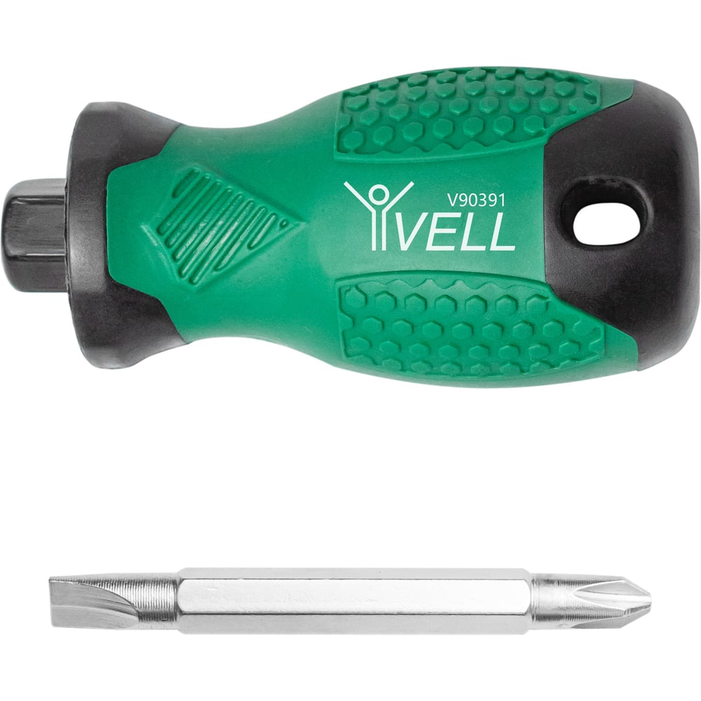 Мини отвертка двухсторонняя Vell PH2, SL6, 95 мм {V90391} 1396682
