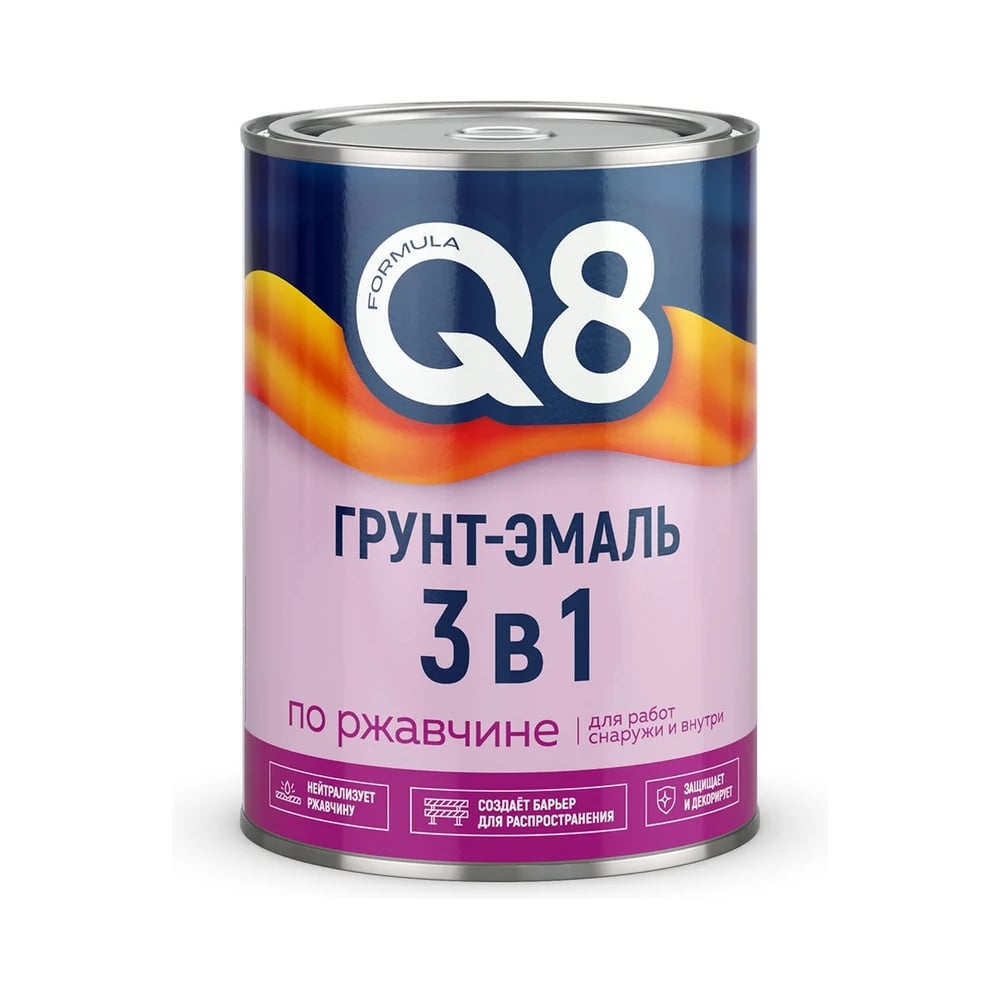 Изображение товара Грунт-эмаль Formula Q8 по ржавчине СЕРАЯ 20 кг (1) 209837
