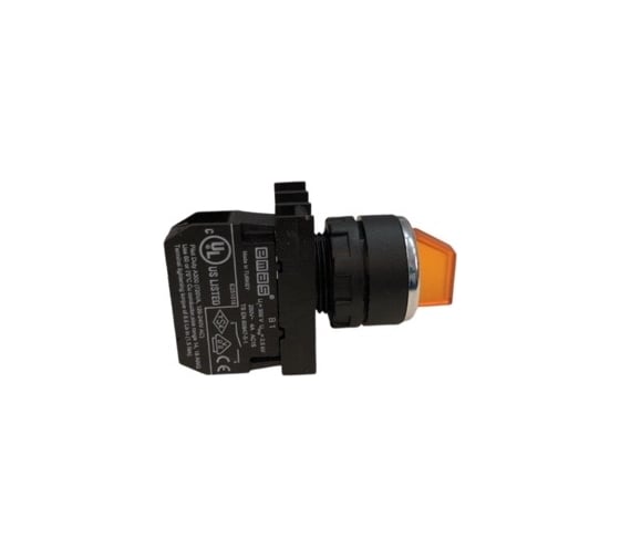 Изображение товара Переключатель Emas 0-1, с фиксацией, желтый, 250 В AC, 4 А, без блок-контакта B100SL20S