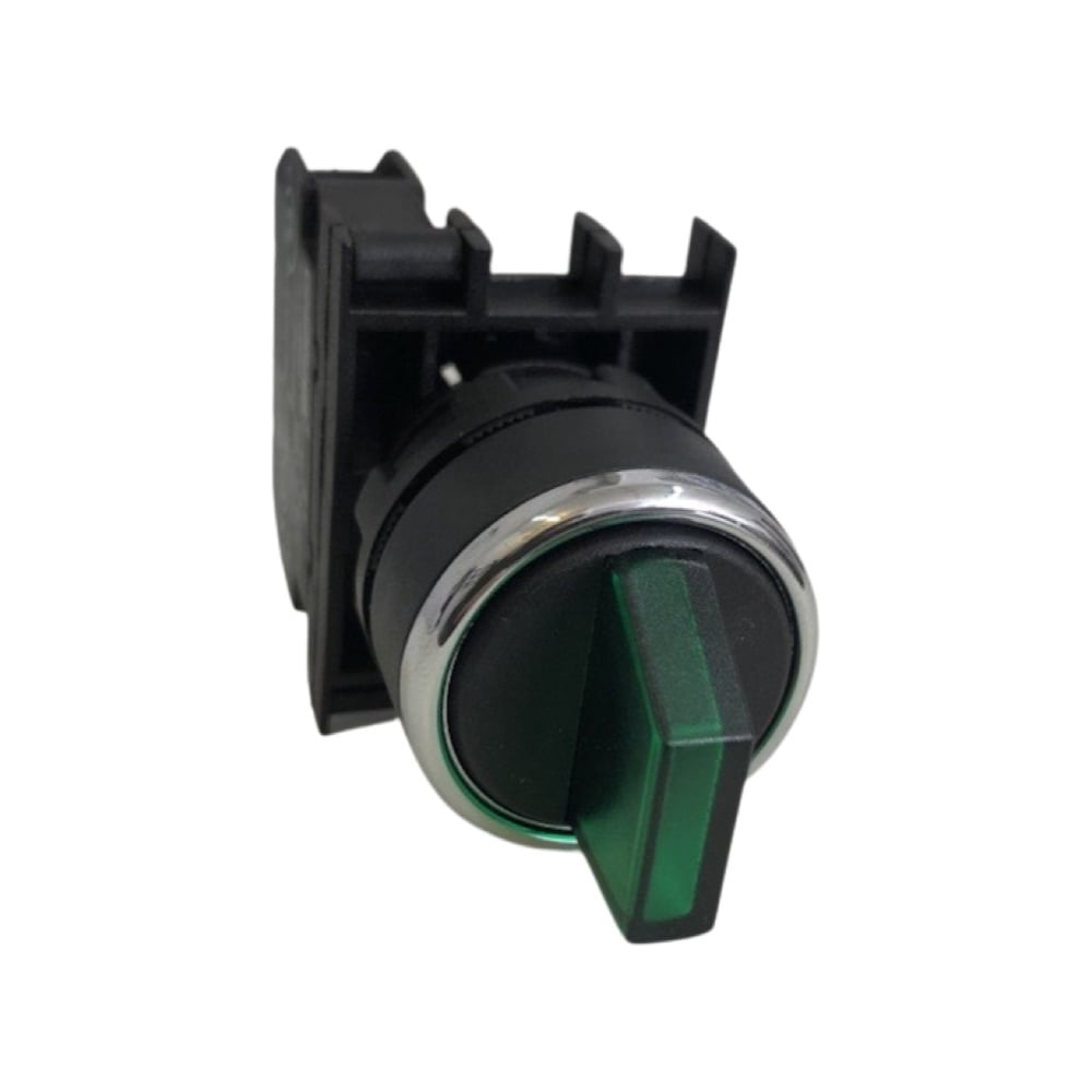 Изображение товара Переключатель Emas 2-0-1 с фиксацией в 1 положении зеленый 1НО B100SL31Y