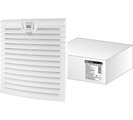 Изображение товара Универсальный вентилятор с фильтром TDM ELECTRIC ВФУ 305/271 м3/час 230В 26Вт IP54 SQ0832-0113