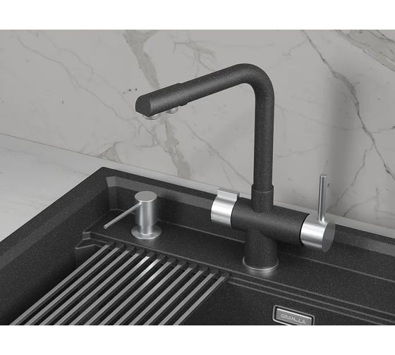 Изображение товара Кухонный смеситель Granula 5008 ЧЁРНЫЙ