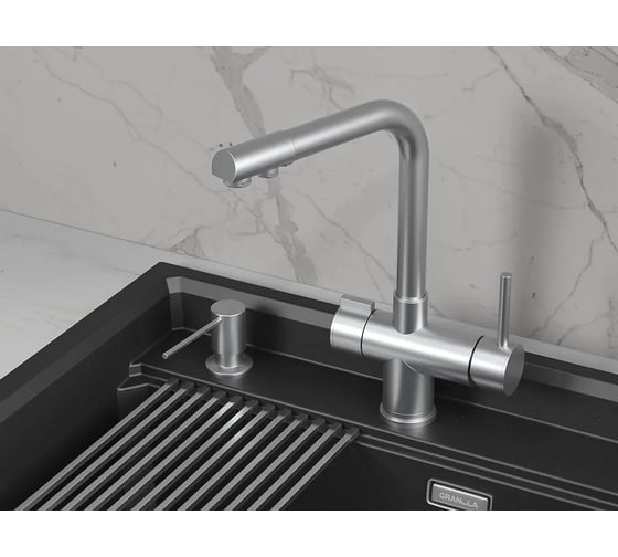 Изображение товара Кухонный смеситель Granula 5008 НЕРЖ