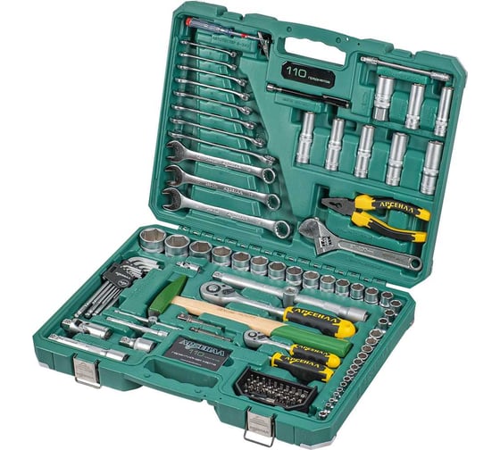 Изображение товара Набор инструментов Арсенал 110 предмета 8145100