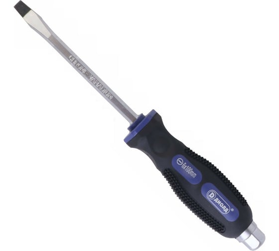 Изображение товара Шлицевая отвертка ДИОЛД 6x100 мм, ударная с шестигранником s13 90530010