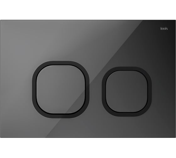 Изображение товара Универсальная клавиша смыва IDDIS Uniglass чёрная 001 UNG01GBi77