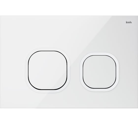 Изображение товара Универсальная клавиша смыва IDDIS Uniglass белый 001 UNG01GWi77