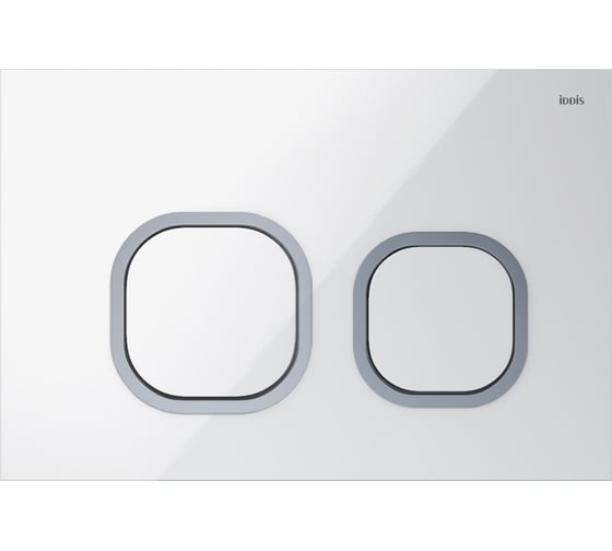 Изображение товара Универсальная клавиша смыва IDDIS Uniglass белая 001 UNG01WCi77