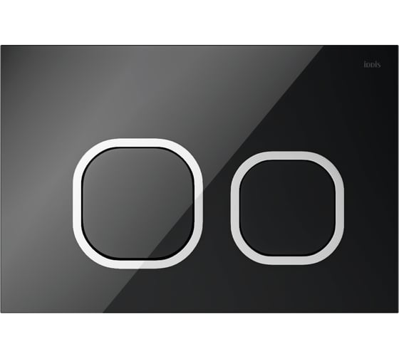 Изображение товара Универсальная клавиша смыва IDDIS Uniglass чёрный 001 UNG01BCi77