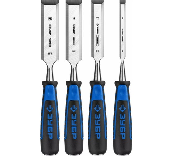 Изображение товара Набор стамесок-долот ЗУБР Ударник 4 шт 18097-H4