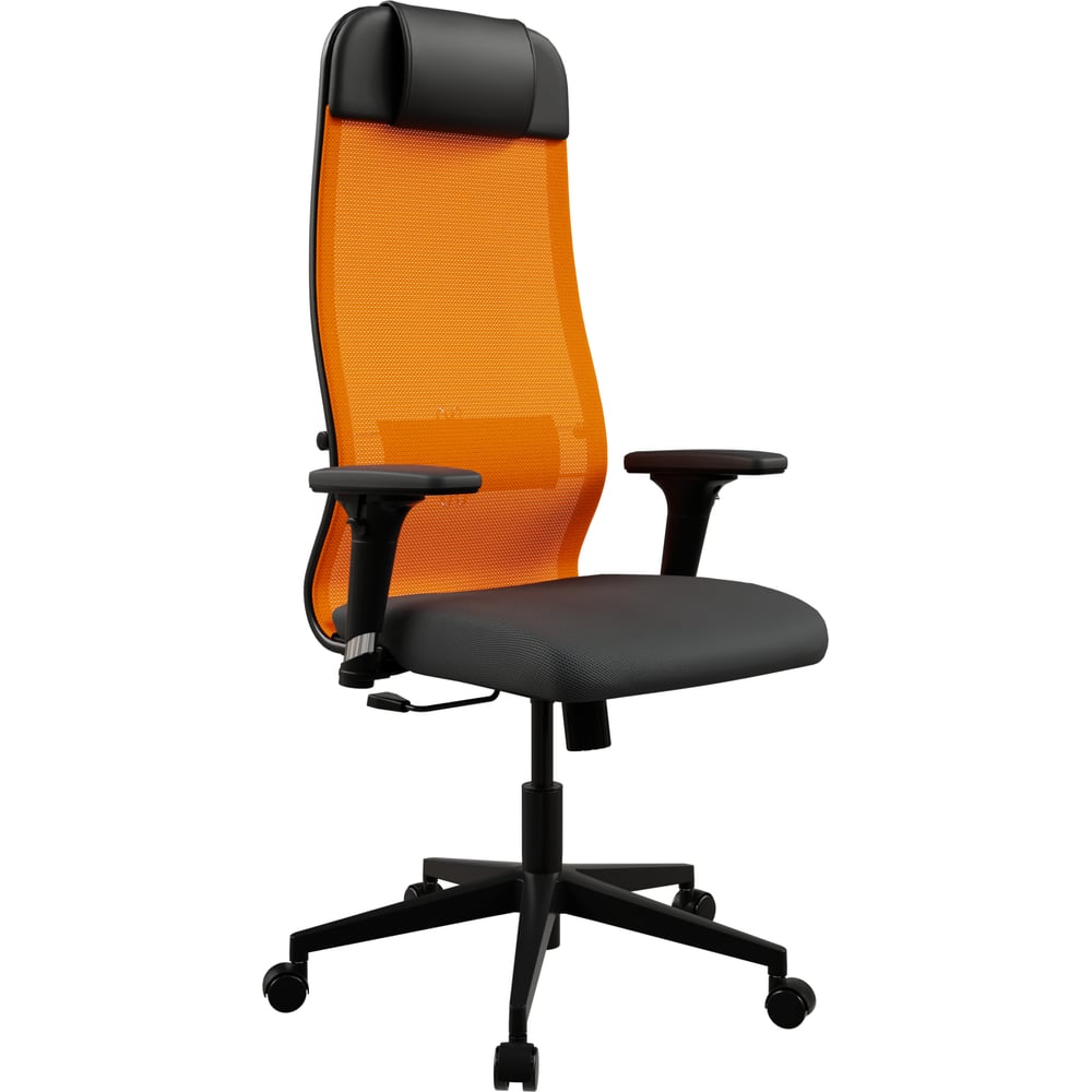 Кресло для персонала МЕТТА ErgoLife Set 11/подл.200/осн.Sit 002 (Оранжевый-Черный 141.D.1.242) z141.D.1.242