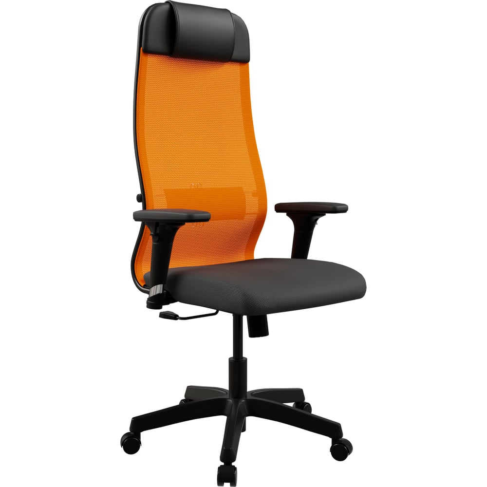 Кресло для персонала МЕТТА ErgoLife Set 11/подл.200/осн.Sit 001 (Оранжевый-Черный 141.D.1.222) z141.D.1.222
