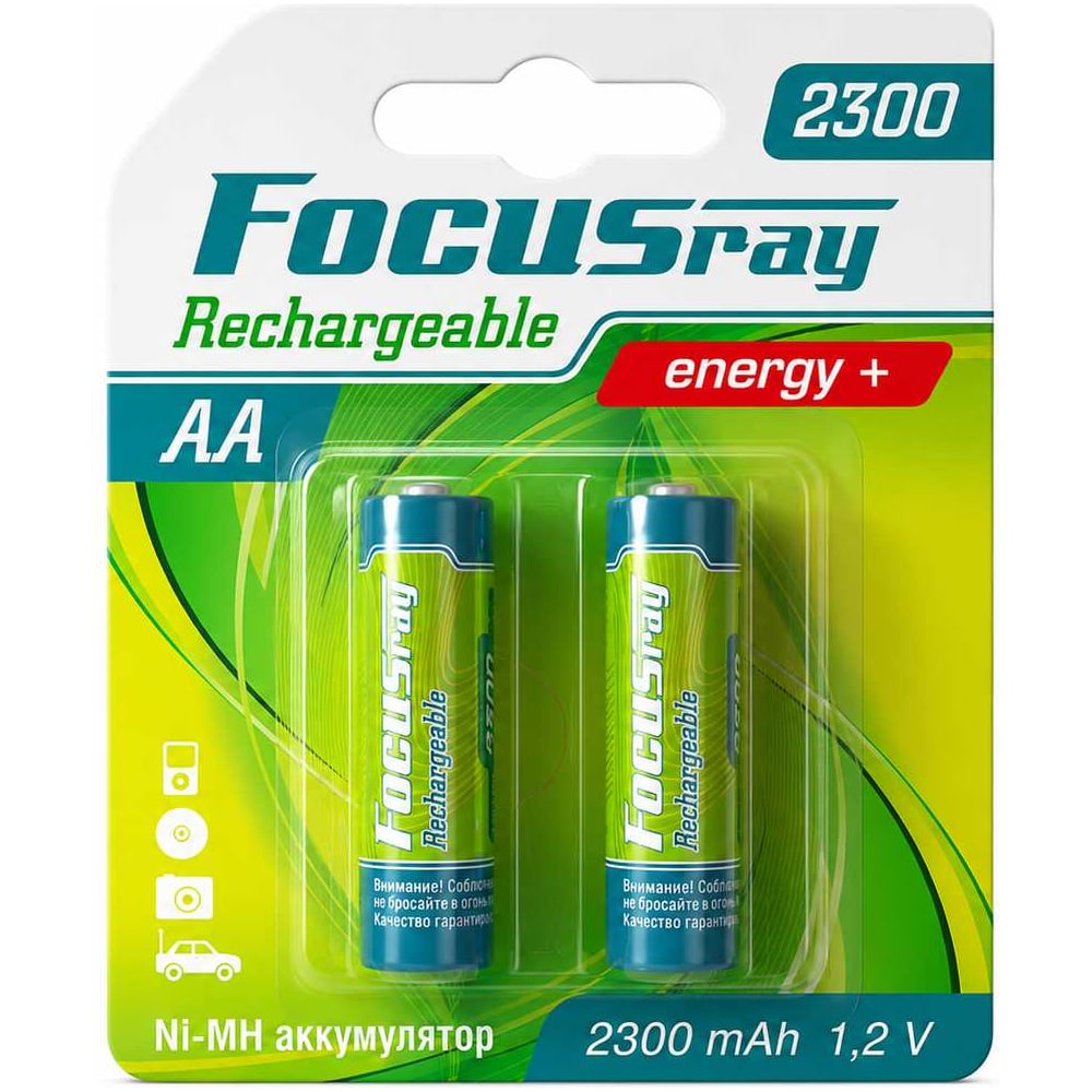Аккумулятор Focusray 2300 mAH AA 2шт 626201