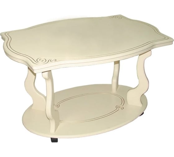 Изображение товара Журнальный стол Мебелик Берже 3 слоновая кость 00 1447