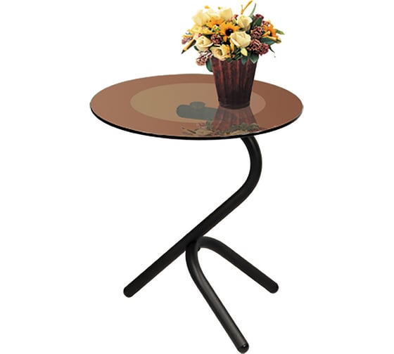 Изображение товара Журнальный стол Мебелик Дуэт 5 черный, тонированный 000 671