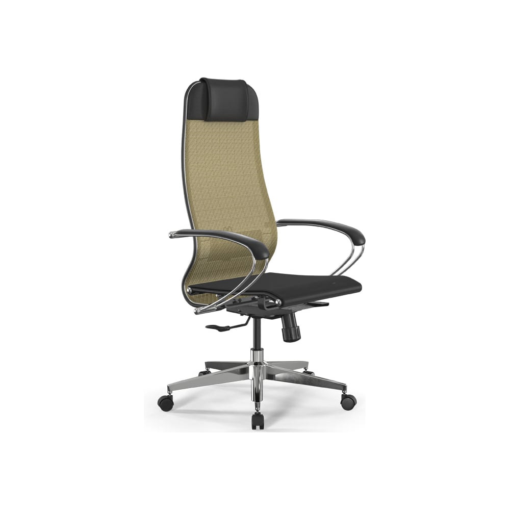 Кресло для персонала МЕТТА ErgoLife Set 4/подл.131/осн.Synchro 104 (Золотой ротанг-Черный 558.16.1.333) z509882422
