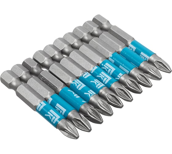 Изображение товара Биты профессиональные в ленте (10 шт; PZ2x50 мм; сталь S2; 1/4" Е) РемоКолор 33-9-577