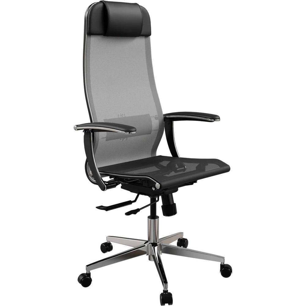 Кресло для персонала МЕТТА ErgoLife Set 4/подл.158/осн.Synchro 104 (Серый-Черный 55D.4.1.333) z509882521