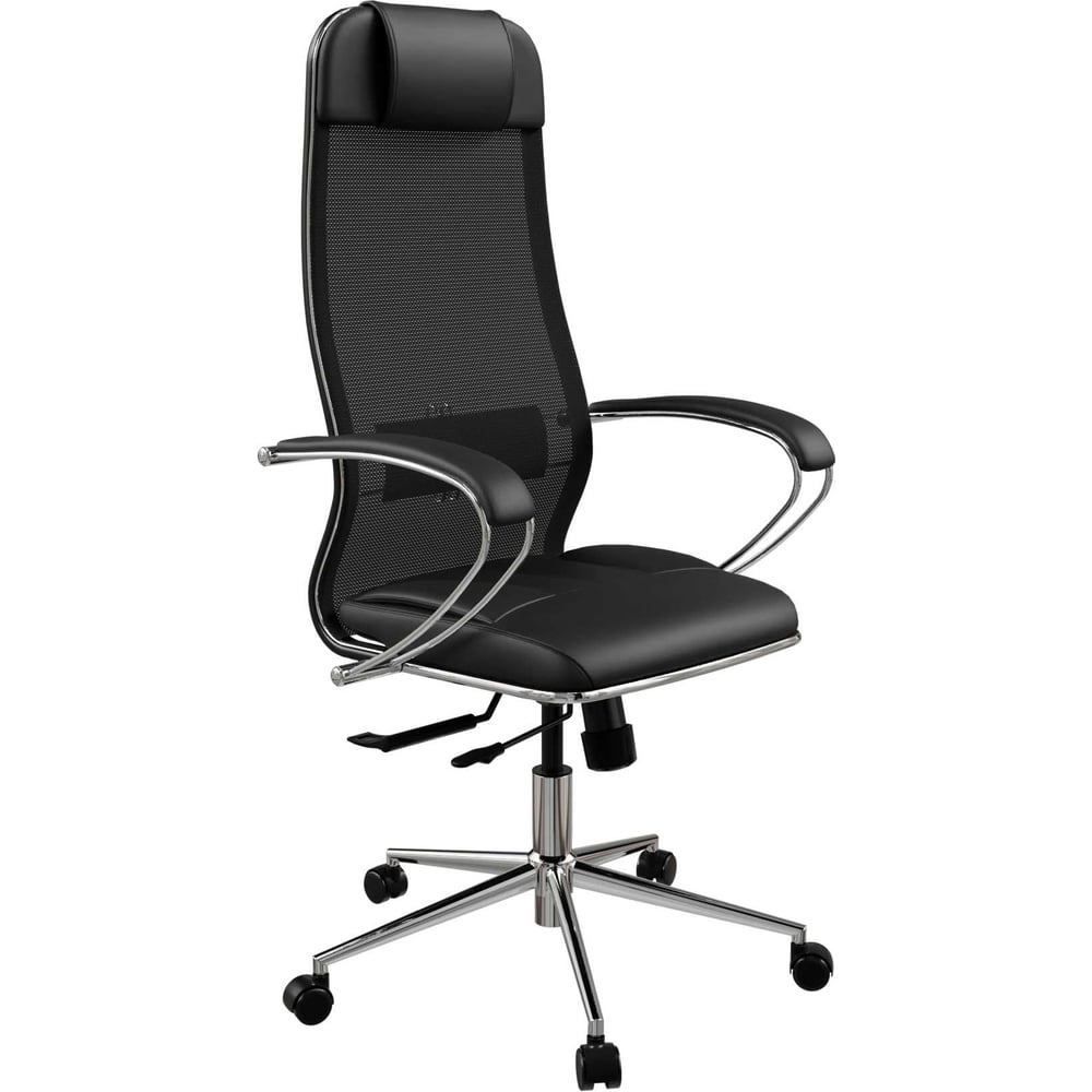 Кресло для персонала МЕТТА ErgoLife Set 5/подл.131/осн.Synchro 152 (Черный 476.16.1.353) z476.16.1.353