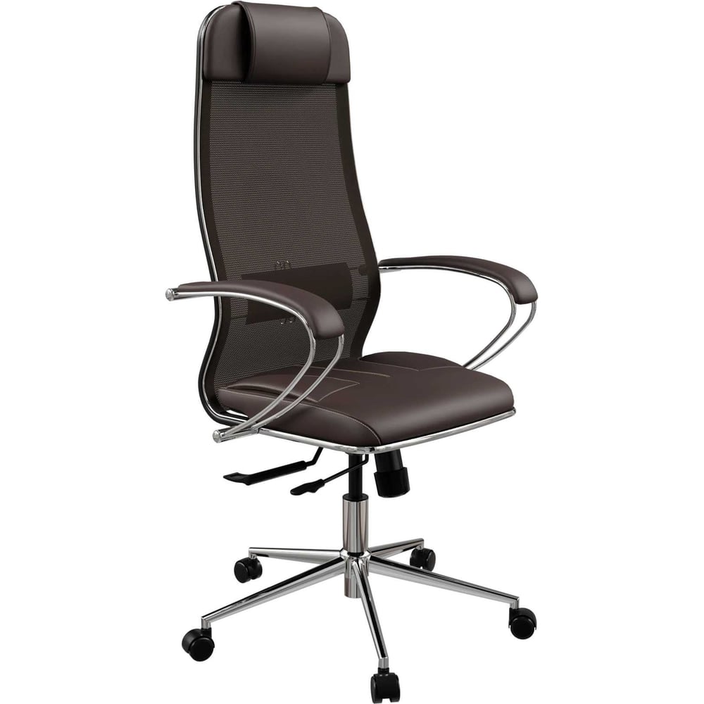 Кресло для персонала МЕТТА ErgoLife Set 5/подл.131/осн.Synchro 152 (Темно-коричневый 478.16.1.353) z478.16.1.353