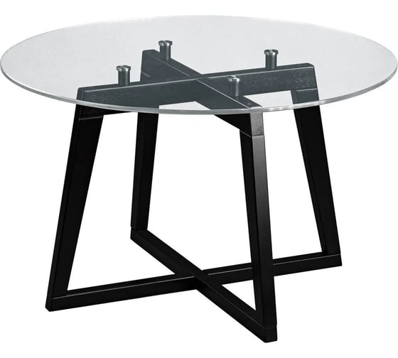 Изображение товара Стол журнальный Мебелик Рилле 445 венге/ стекло прозрачное (круг) 00 1043