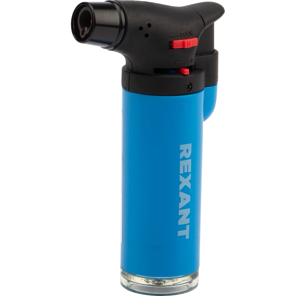 Изображение товара Турбо-зажигалка REXANT GT-11 заправляемая синяя металлическая