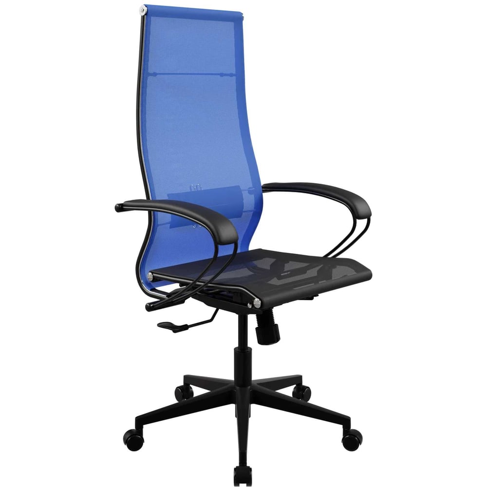 Кресло для персонала МЕТТА ErgoLife Set 7/подл.130/осн.Synchro 002 (Васильковый-Черный 222.12.1.3A3) z222.12.1.3A3