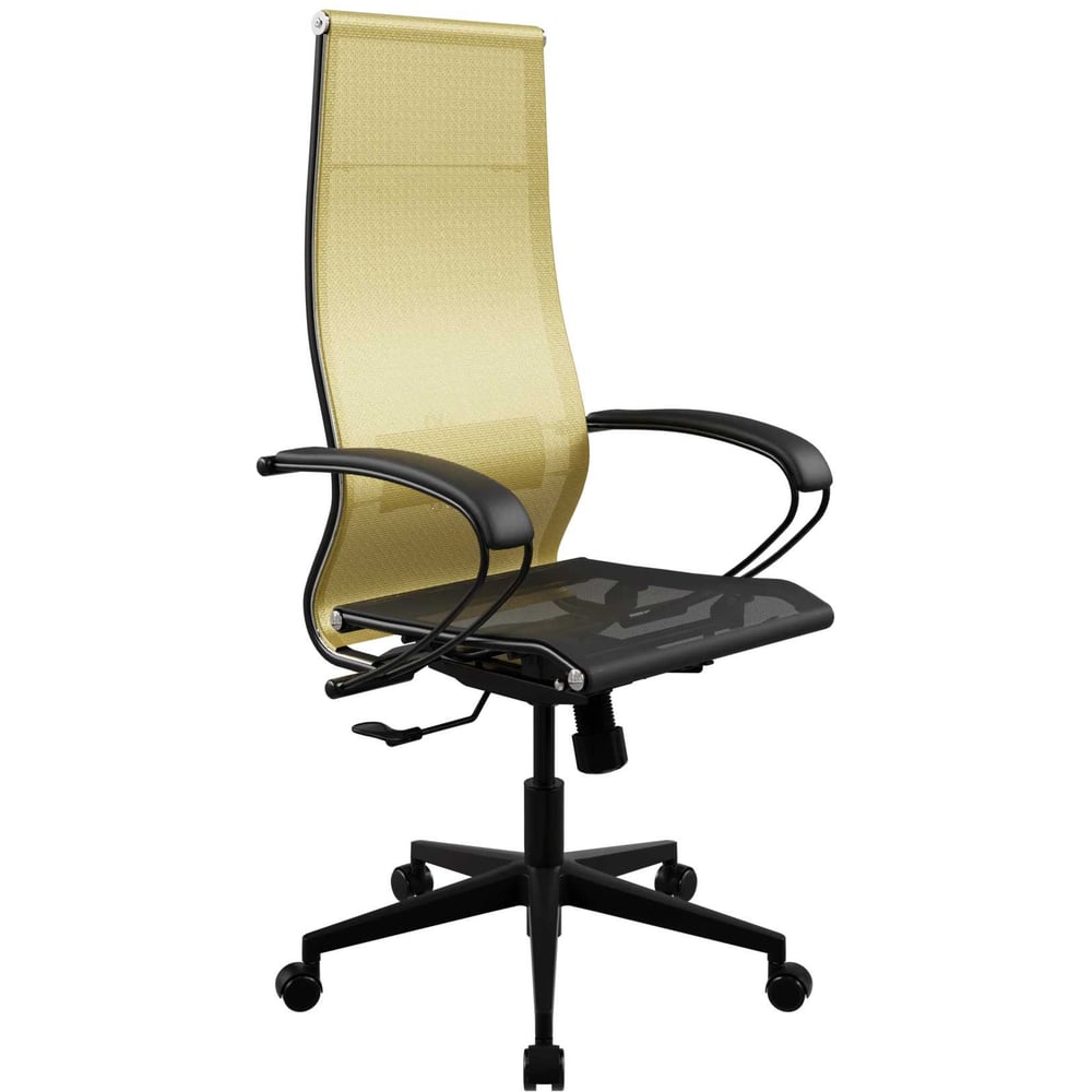 Кресло для персонала МЕТТА ErgoLife Set 7/подл.130/осн.Synchro 002 (Золотой ротанг-Черный 220.12.1.3A3) z220.12.1.3A3