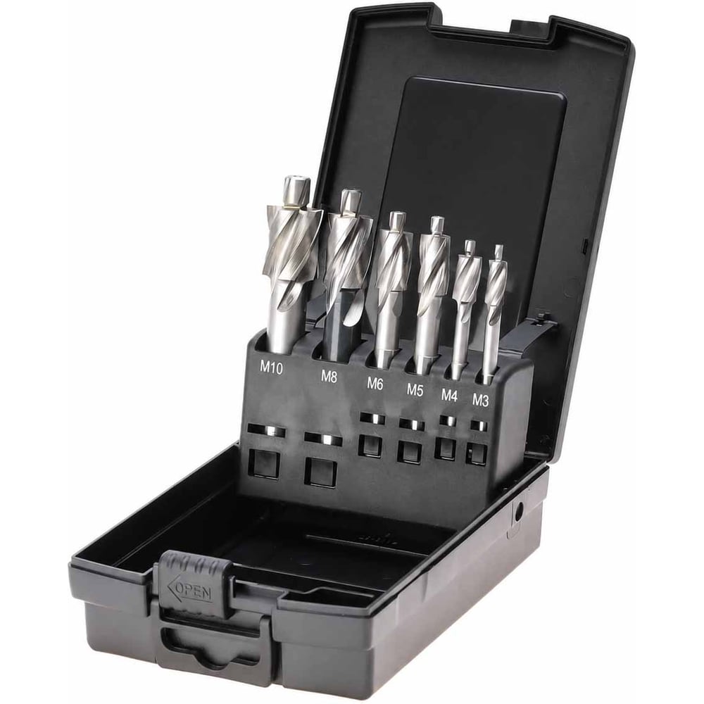 Изображение товара Набор цековок MASTER-TOOL 180° М3-M10 для точной внутренней резьбы