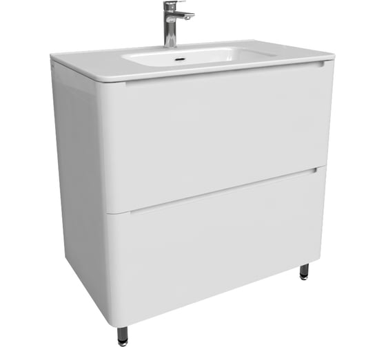 Изображение товара Тумба с умывальником IDDIS Edifice напольная, 80 см, белая  EDI80WFi95K