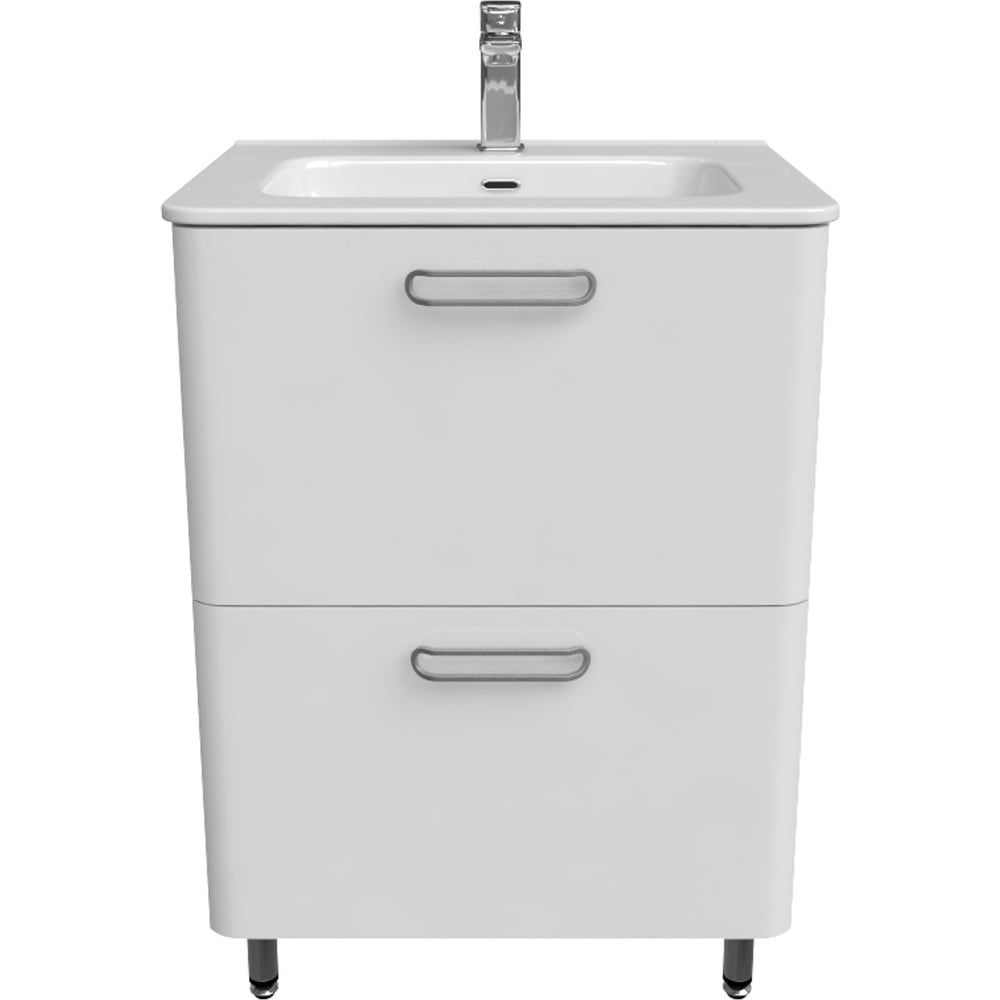 Изображение товара Напольная тумба с умывальником IDDIS Brick белая, 60 см BRI60WFi95K