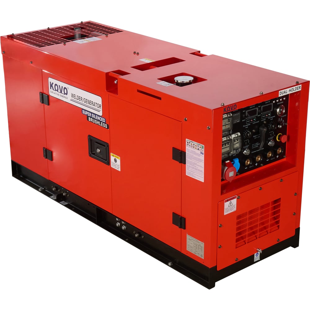 Дизельный двухпостовой сварочный генератор KOVO EW500DST (ISUZU) 100586335