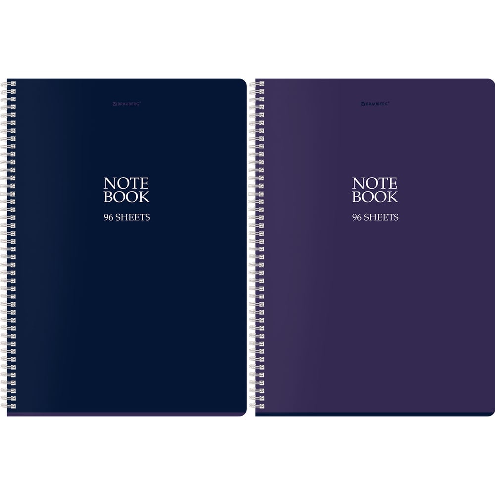 Изображение товара Бизнес-тетрадь BRAUBERG NoteBookMono А4 96 листов гребень, клетка Изображение товара Бизнес-тетрадь BRAUBERG NoteBookMono А4 96 листов гребень, клетка