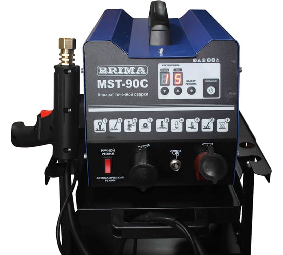 Изображение товара Аппарат точечной сварки Споттер Brima ПРО MST-90C с тележкой ЦБ-00000093