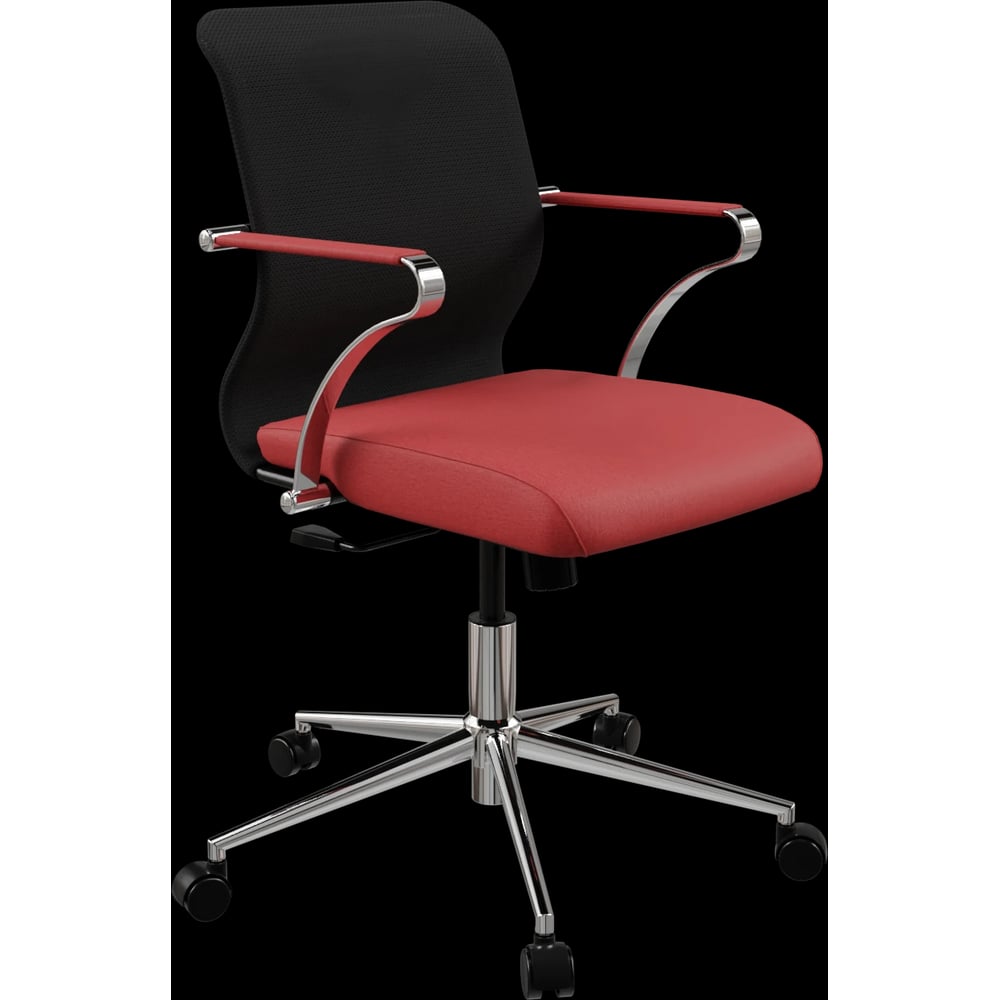 Кресло для персонала МЕТТА Sit 8 M4-9K - X2+Bahama /Uh00/Wh12/K15cF(M09.B23.G18.W01) (Черный-Красный) z125.5C.1.2A2