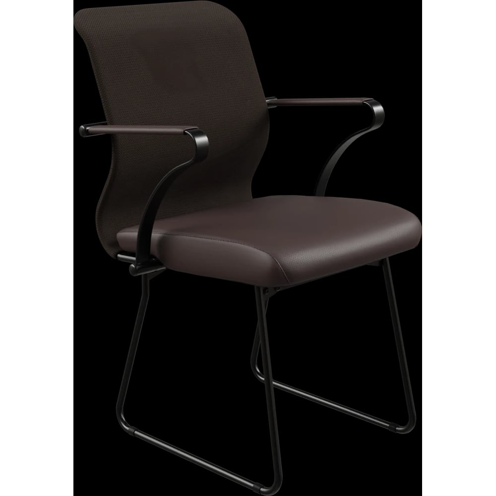 Кресло для персонала МЕТТА Sit 8 M4-9K - X2+Extra /Uh00/Wh12/K15bL(F57) (Темно-коричневый) z105.61.1.6A5