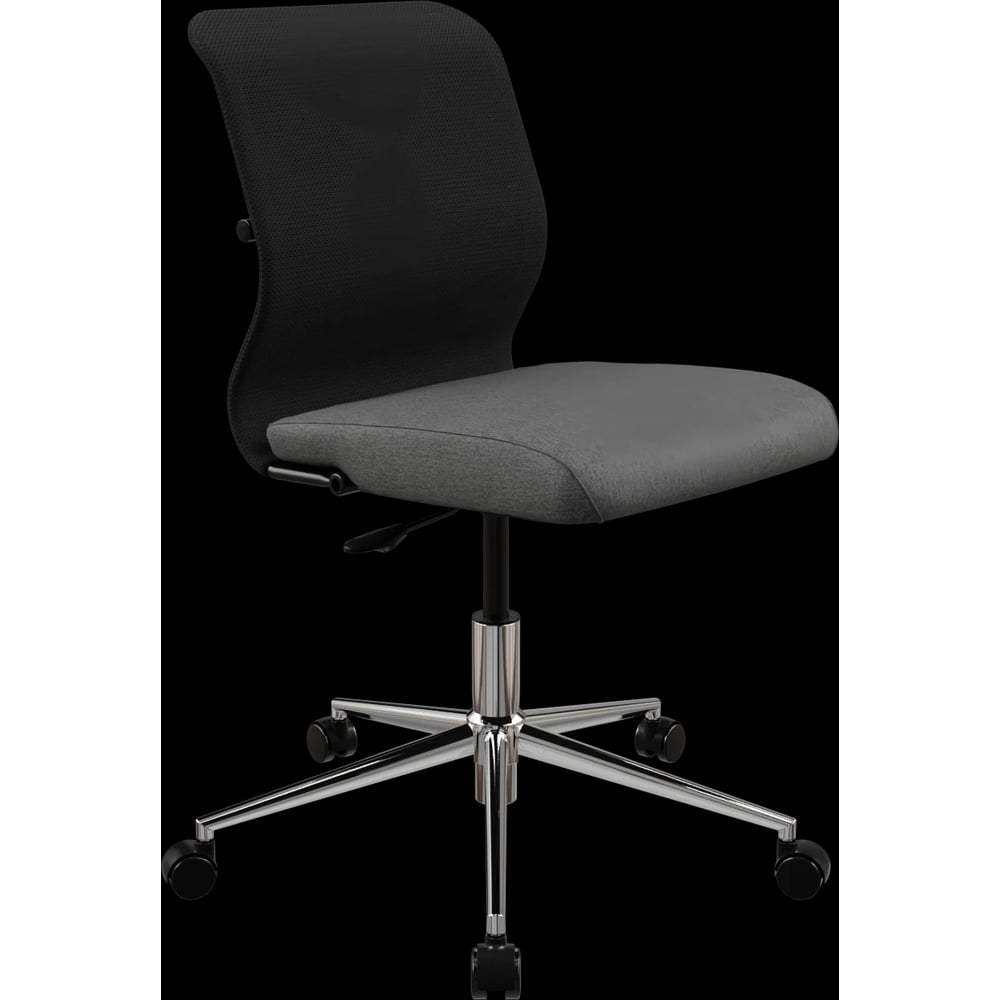 Кресло для персонала МЕТТА Sit 8 M4-9 - X2+Bahama /Uh00/Wh12(M01.B23.G42.W01) (Черный-Тем.серый) z290.1.1.D02