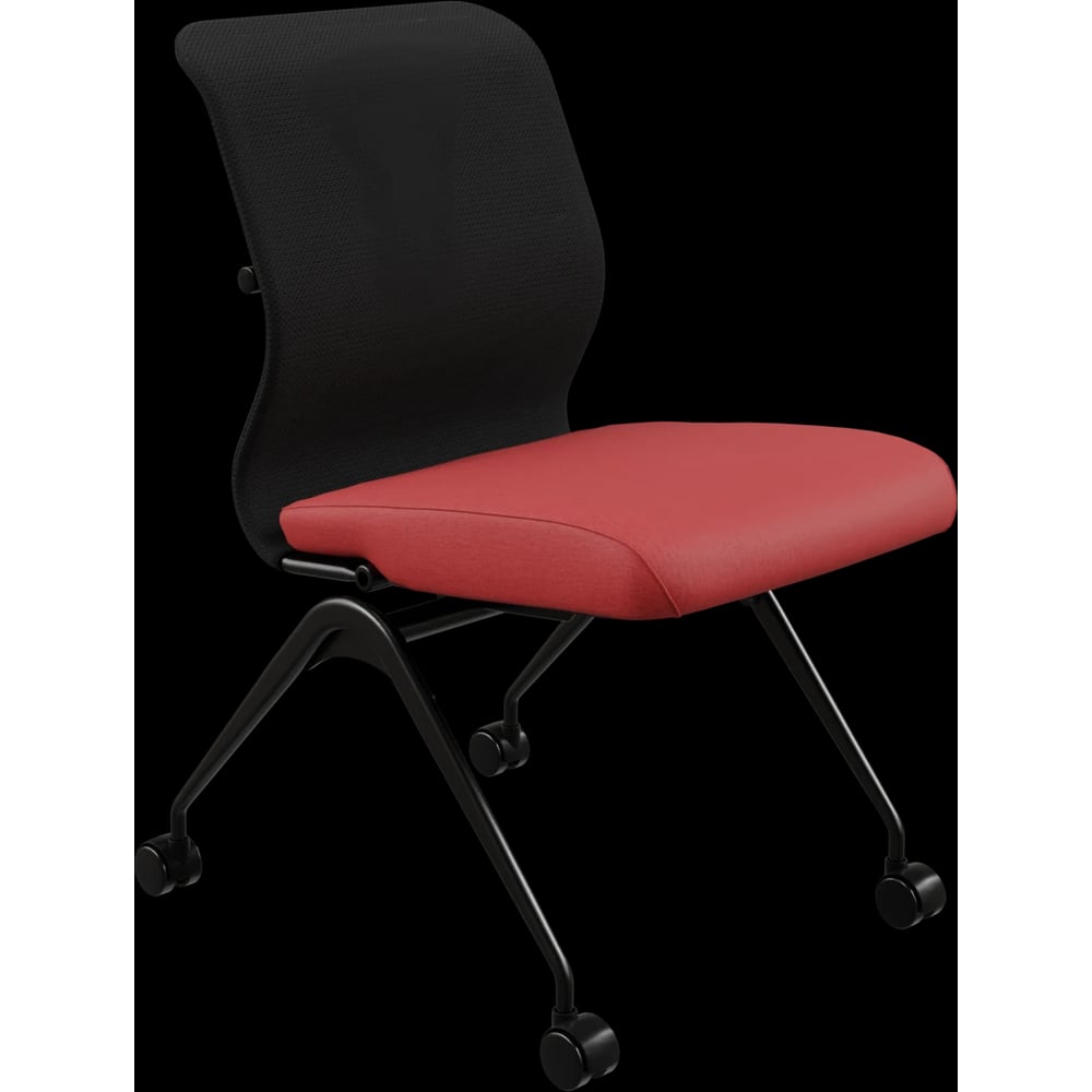 Кресло для персонала МЕТТА Sit 8 M4-9 - X2+Bahama /Uh00/Wh12(F56.W01) (Черный-Красный) z125.1.1.682