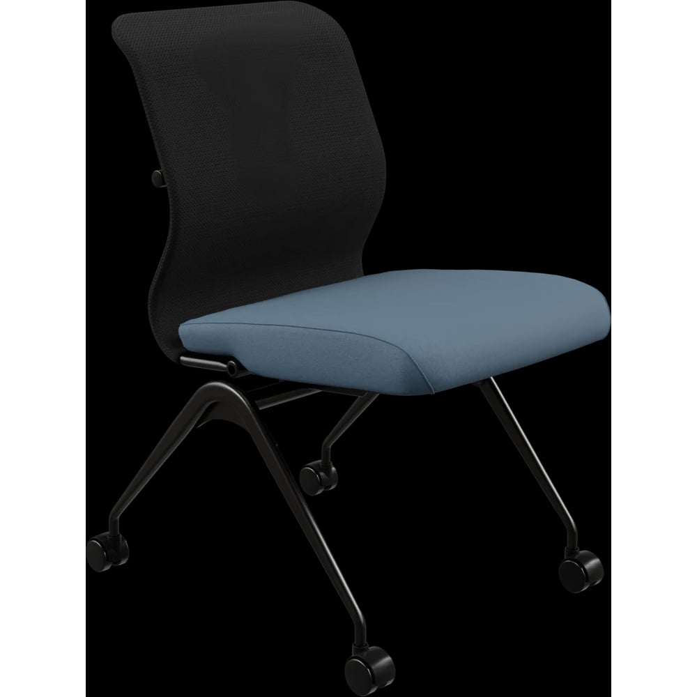 Кресло для персонала МЕТТА Sit 8 M4-9 - X2+Bahama /Uh00/Wh12(F56.W01) (Черный-Синий) z124.1.1.682