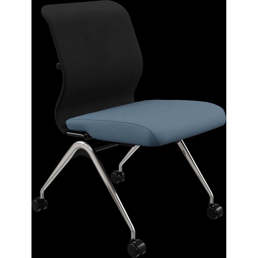 Кресло для персонала МЕТТА Sit 8 M4-9 - X2+Bahama /Uh00/Wh12(F53.W01) (Черный-Синий) z124.1.1.662