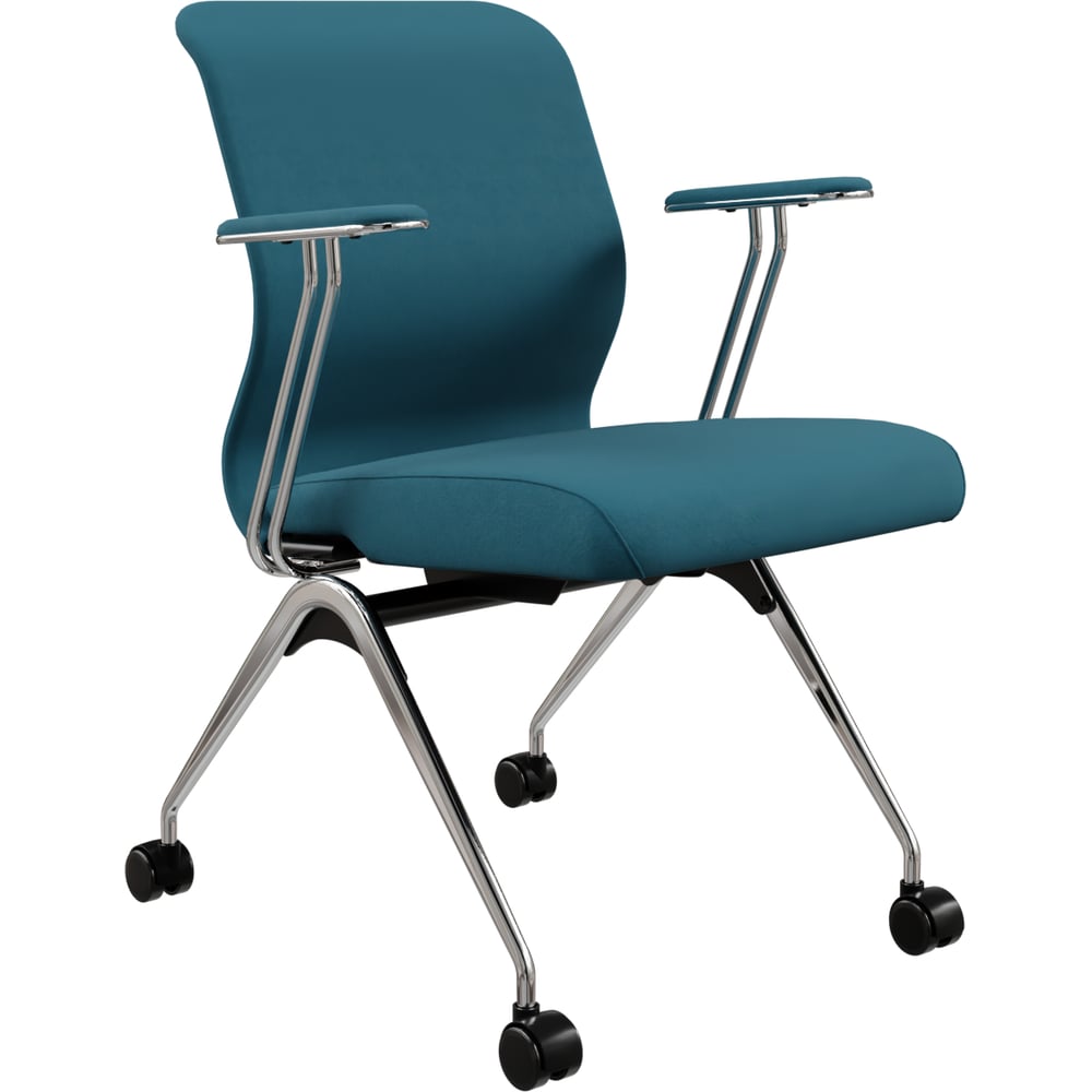 Кресло для персонала МЕТТА Sit 8 Mr4-4T - Vivaldi /Uh00/Wh12/T4mV-c(F54) (Светло-синий) zF7.4D.1.6A4