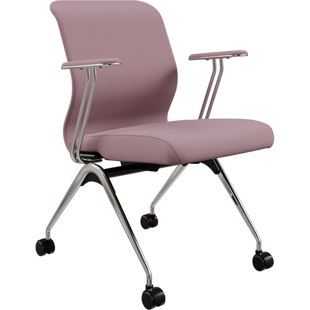 Кресло для персонала МЕТТА Sit 8 Mr4-4T - Vivaldi /Uh00/Wh12/T4mV-c(F54) (Темно-розовый) zF2.4D.1.6A4
