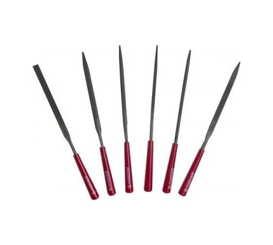 Изображение товара Набор разнопрофильных надфилей Forsage 6 предметов L-140 мм, d3 мм в блистере F-6160 50148