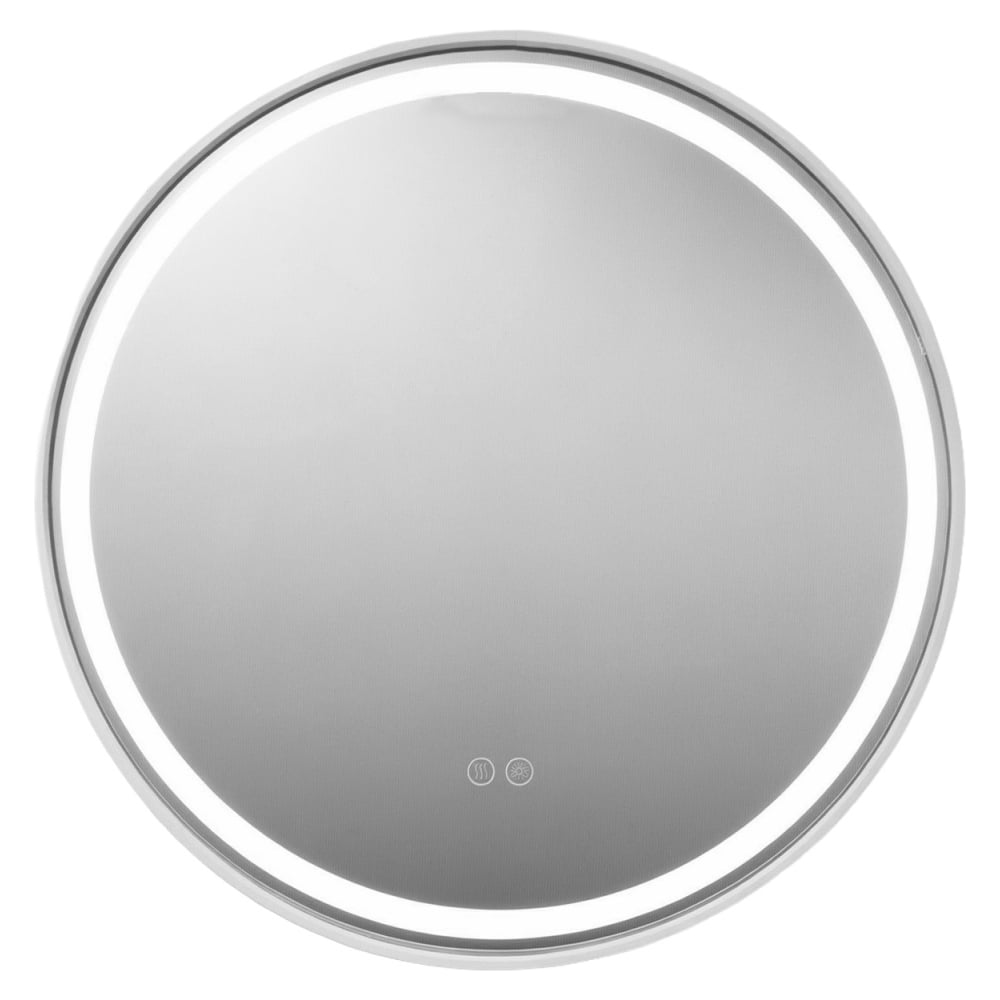 Изображение товара Зеркало круглое Azario Брэд 600*30 c LED диммером, подогревом, сенсорный выключатель, матовый белый 2700k-4000k-6500k (9Вт) АZ-LED012425 00104067