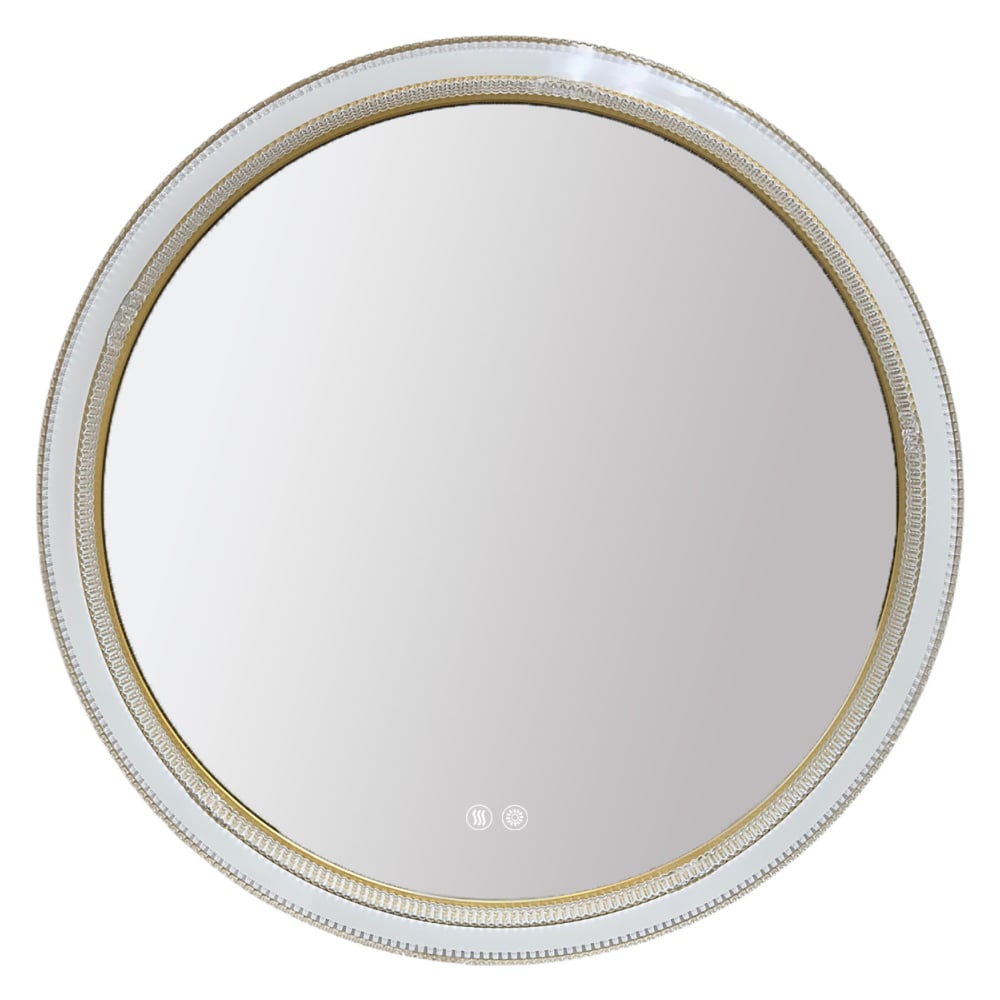 Изображение товара Круглое зеркало Azario Грей 600×50 с LED и сенсорным управлением