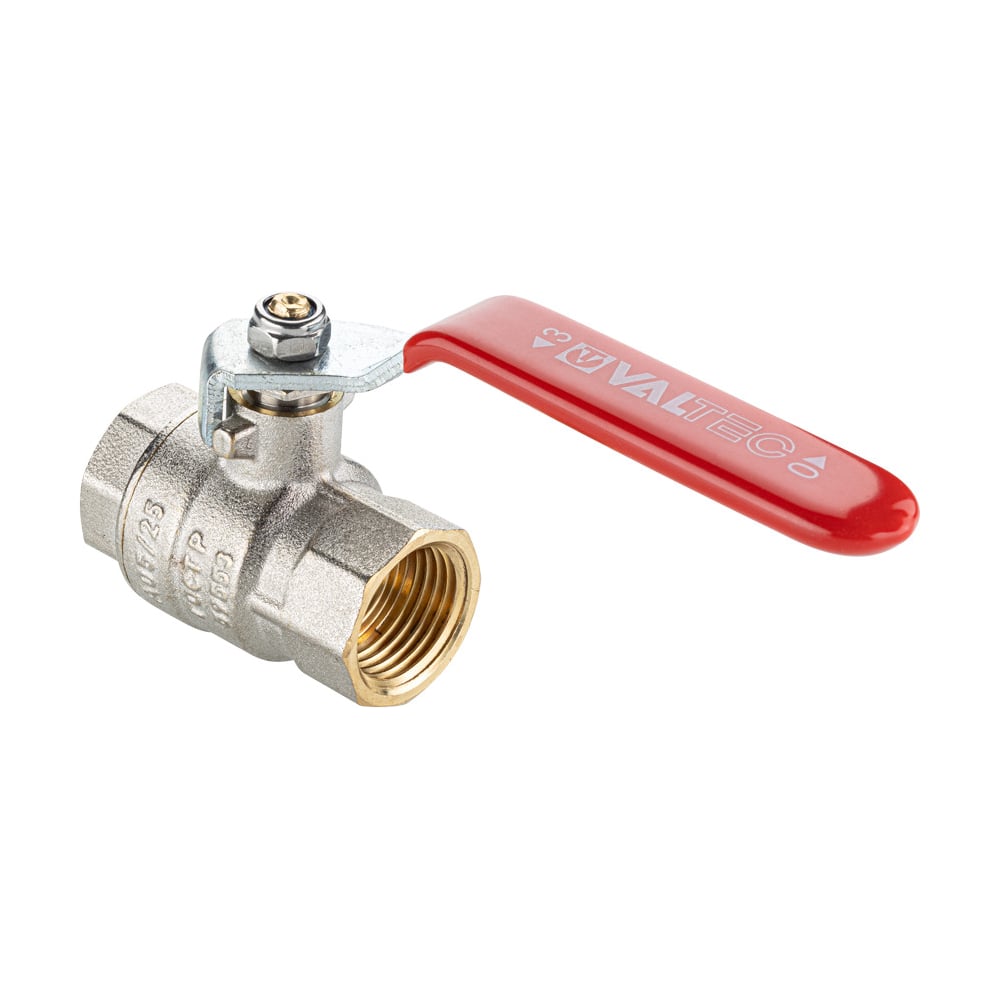 Кран шаровой Valtec BASE-ГОСТ полнопроходной с рукояткой-рычагом вн.-вн. DN15 PN40 1/2 VT.214S.N.04