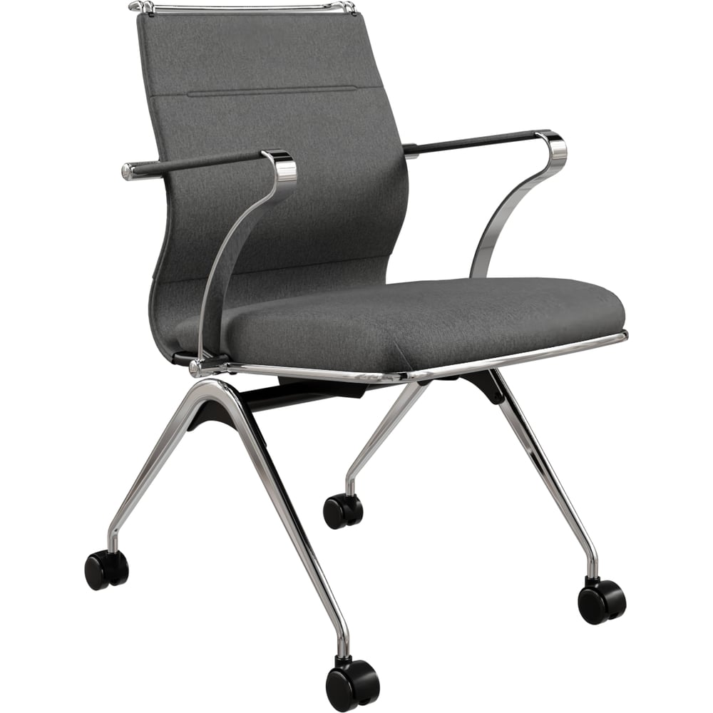 Кресло для персонала МЕТТА Sit Well M4-192K - Bahama /Ach46/Wm12/K15cF(F53.W02) (Темно-серый) z509510226
