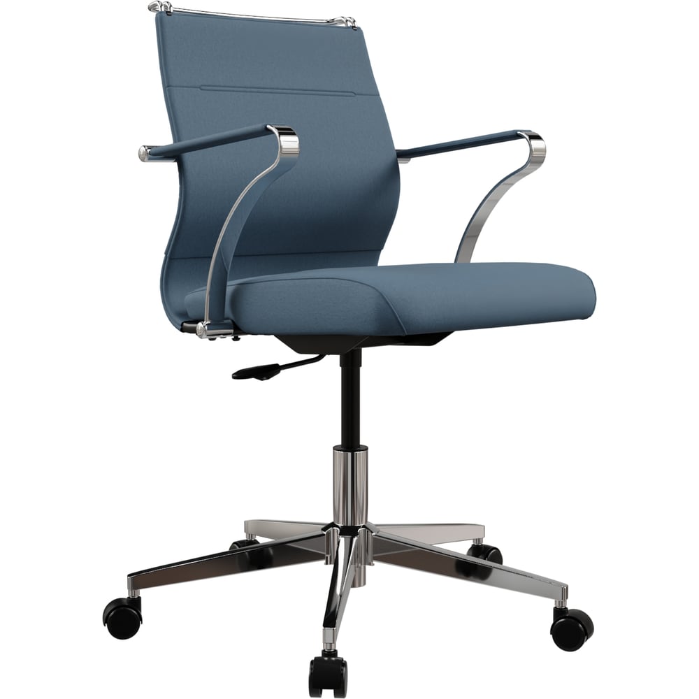 Кресло для персонала МЕТТА Sit Well M4-167K - Bahama /Ach46/Wh12/K15cF(M01.B22.G42.W02) (Синий) z36C.5C.1.D42