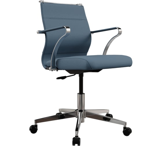 Изображение товара Кресло для персонала МЕТТА Sit Well M4-167K - Bahama /Ach46/Wh12/K15cF(M01.B22.G42.W02) (Синий) z36C.5C.1.D42
